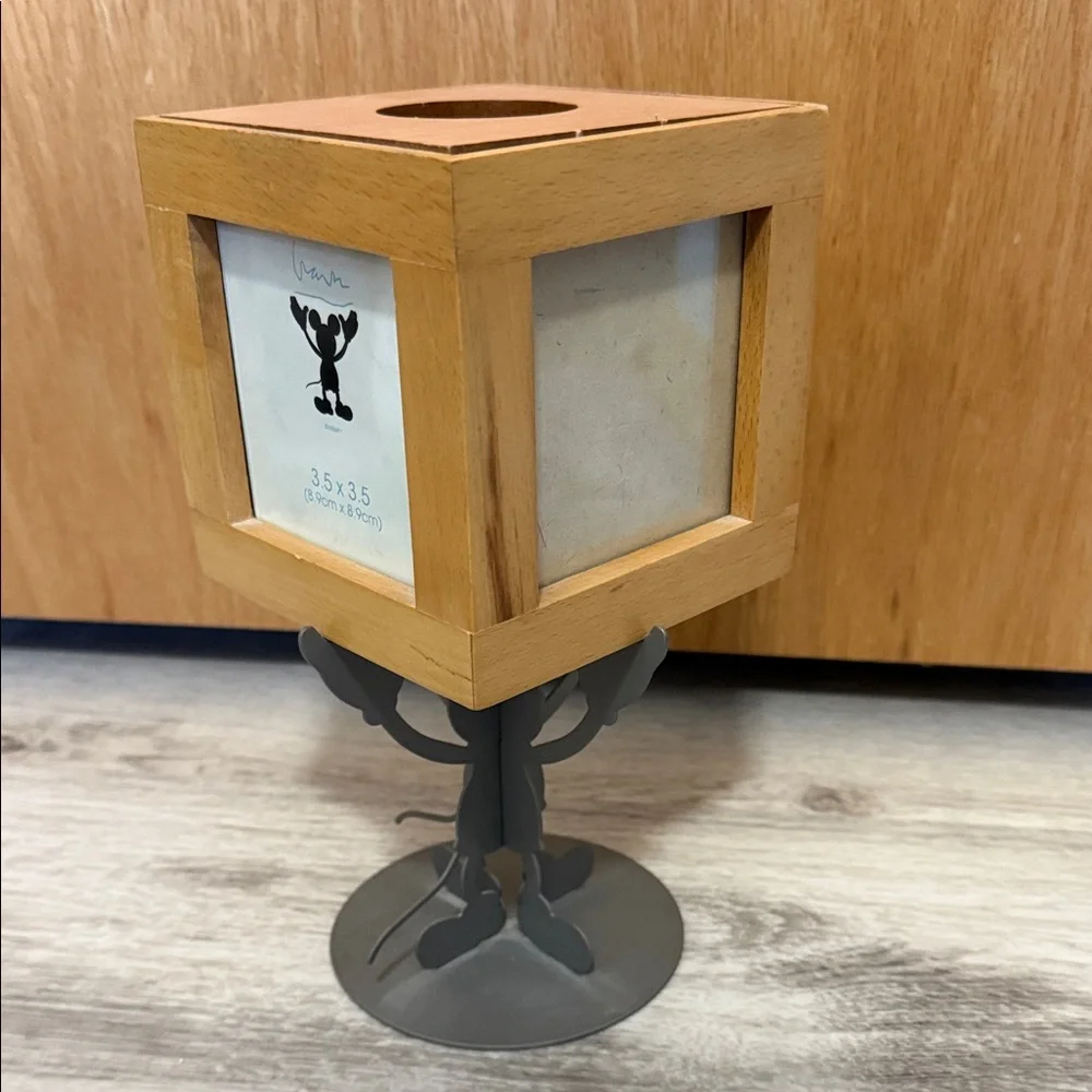 Disney Mickey Mouse Wood and Silver Frame